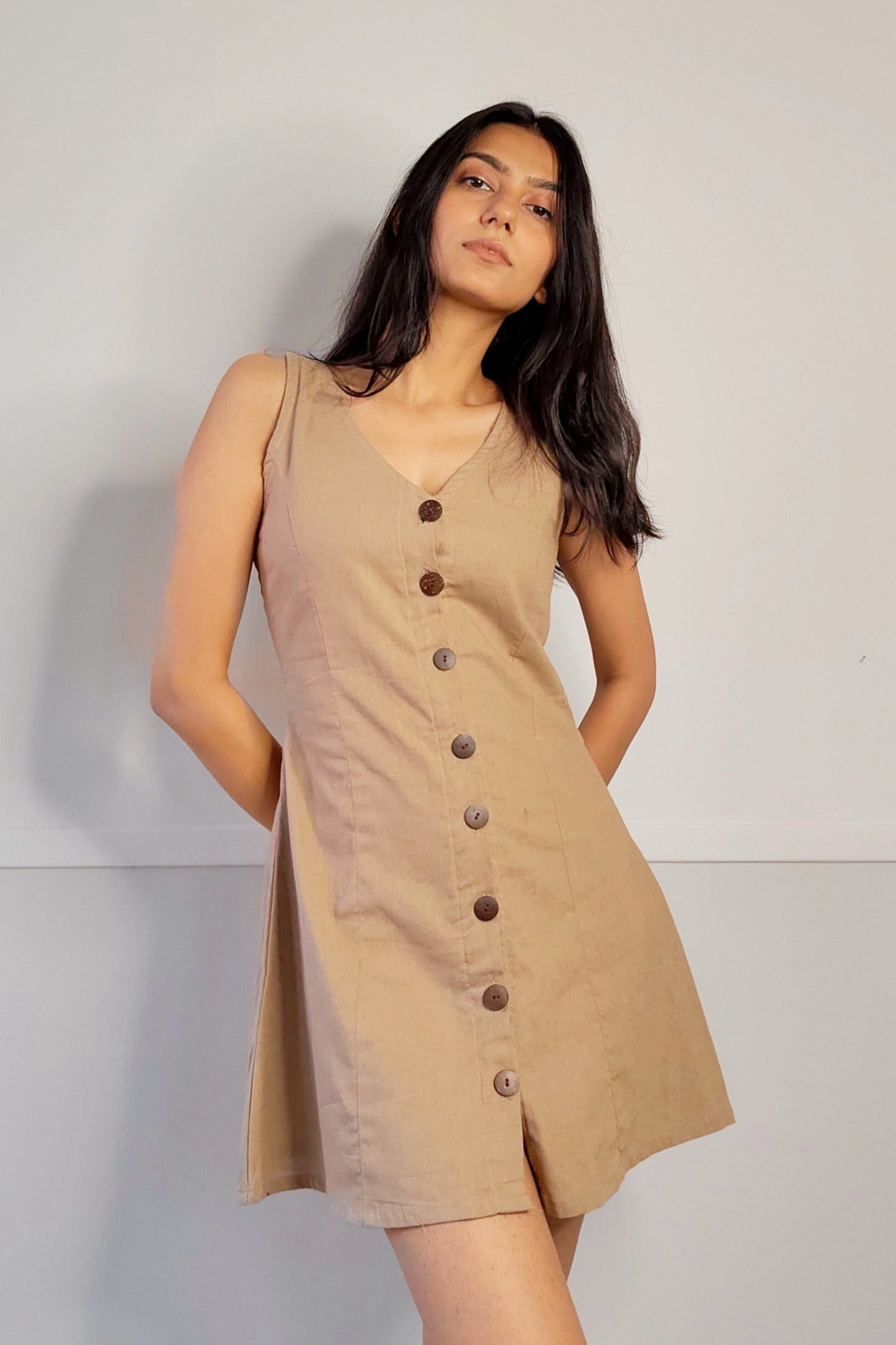 The Ivy A-Line Button-down Dress