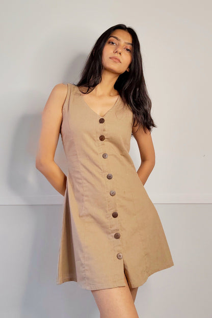 The Ivy A-Line Button-down Dress