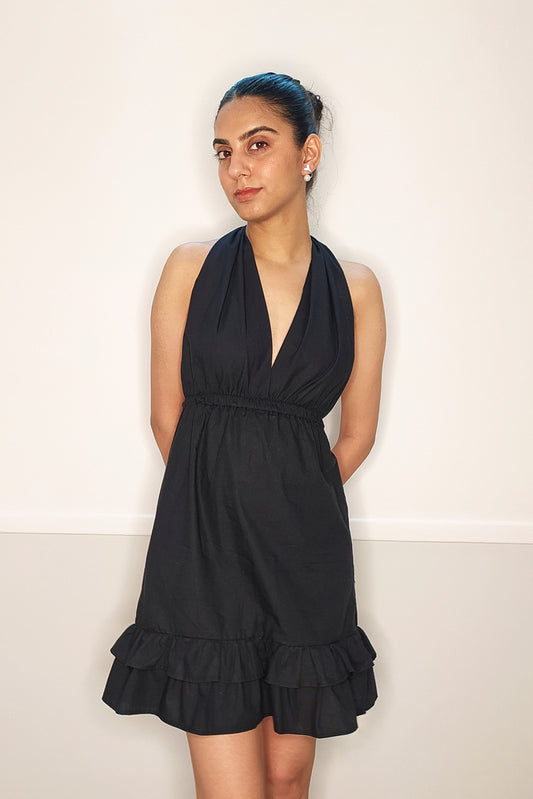 Eva Halter-neck Backless Dress