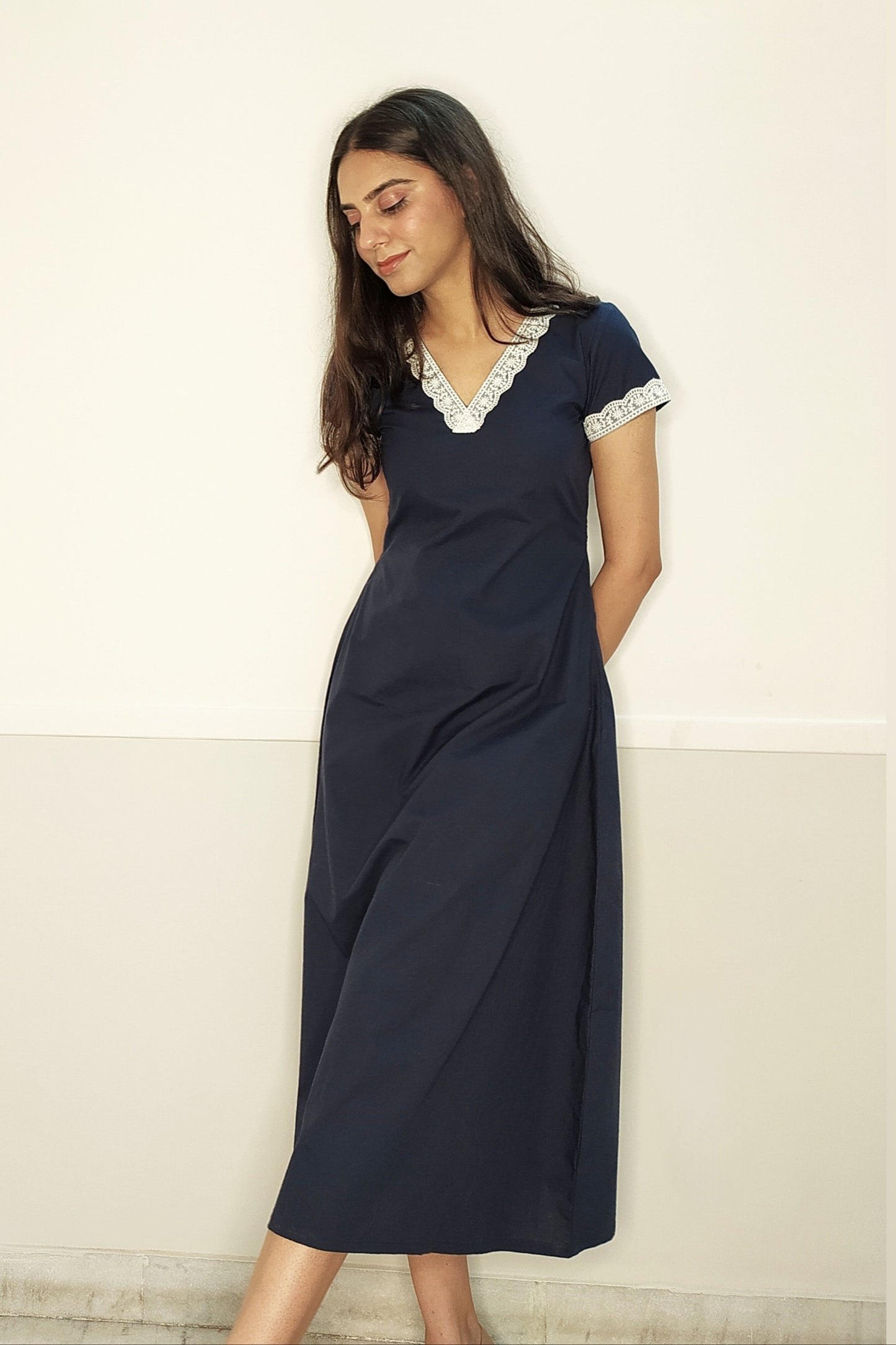 Iris A-line Midi Dress
