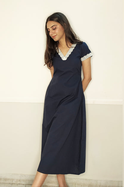 Iris A-line Midi Dress