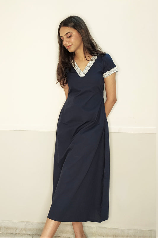 Iris A-line Midi Dress